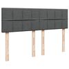 vidaXL Boxspring posteľ s matracom tmavosiv&aacute; 160x200 cm l&aacute;tka