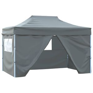 vidaXL P&aacute;rty stan 280 x 410 x 315 cm Antracitov&aacute; Oxfordsk&aacute; l&aacute;tka