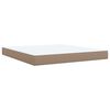 vidaXL Boxspring posteľ s matracom kapuč&iacute;nov&aacute; 180x200 cm umel&aacute; koža