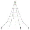 vidaXL LED vianočn&yacute; stromček EKENAS 182 cm 112 LED Viac farieb Oceľ