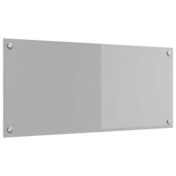 vidaXL Kuchynsk&yacute; backsplash Svetlosiv&aacute; 90 x 40 cm tvrden&eacute; sklo