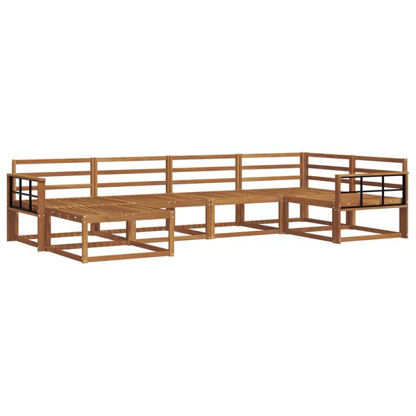 vidaXL Z&aacute;hradn&aacute; s&uacute;prava gaučov 6 pcs Pr&iacute;rodn&aacute; Pevn&eacute; ak&aacute;ciov&eacute; drevo