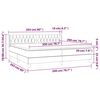 vidaXL Boxspring posteľ s matracom kr&eacute;mov&aacute; 200x200 cm l&aacute;tka