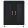 vidaXL Komoda čierna 69,5x34x90 cm kompozitn&eacute; drevo