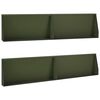 vidaXL Oporn&yacute; m&uacute;r 4 ks 100 x 12 x 30 cm Oceľ Olivovo zelen&aacute;