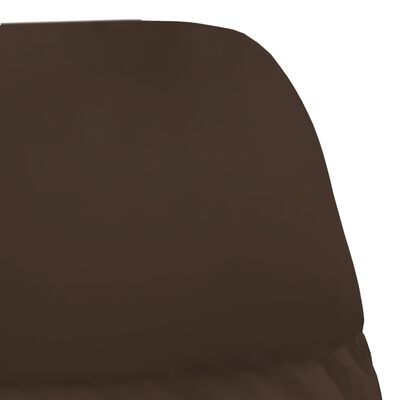 vidaXL Relaxačné kreslo s podnožkou hnedé umelá koža