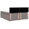 vidaXL Posteľn&yacute; r&aacute;m boxspring s matracom sivohned 180x200 cm l&aacute;tka