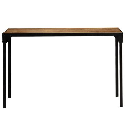 vidaXL Jedálenský stôl 120 cm masívne surové mangovníkové drevo a oceľ