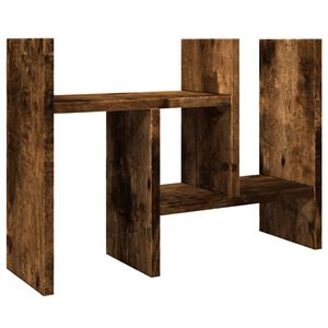 vidaXL Organiz&eacute;r na st&ocirc;l, tmav&yacute; dub 34,5x15,5x35,5cm, kompozitn&eacute; drevo