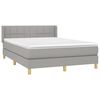 vidaXL Boxspring posteľ s matracom bledosiv&aacute; 140x200 cm l&aacute;tka