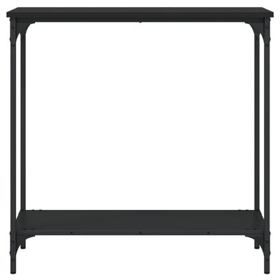 vidaXL Konzolový stolík čierny 75x30,5x75 cm kompozitné drevo