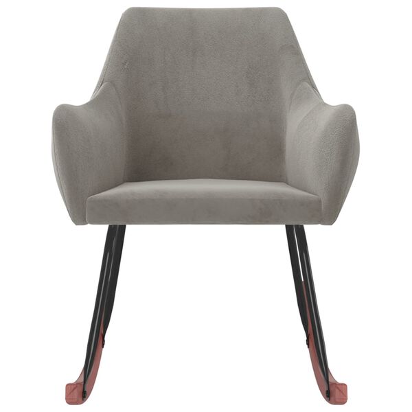 vidaXL Hojdacie kreslo bledosiv&eacute; zamatov&eacute;