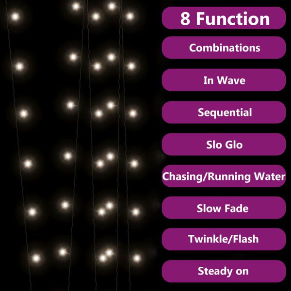 vidaXL Sol&aacute;rne svetl&aacute; 2 ks 2x200 LED studen&eacute; biele vn&uacute;torn&eacute; vonkaj&scaron;ie