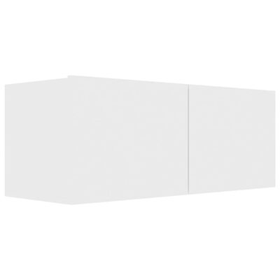 vidaXL TV skrinka, biela 80x30x30 cm, kompozitné drevo