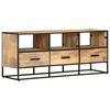 vidaXL TV skrinka 110x30x45 cm surové mangovníkové drevo