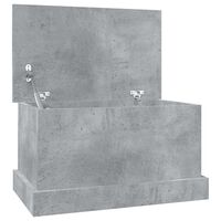 vidaXL Úložný box betónovo-sivý 50x30x28 cm spracované drevo
