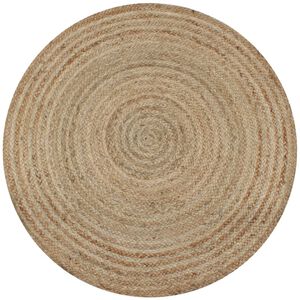 vidaXL Okr&uacute;hly koberček z pletenej juty, 120 cm