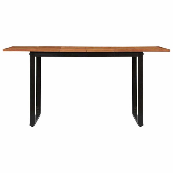 vidaXL Jed&aacute;lensk&yacute; st&ocirc;l 160x80x75 cm, ak&aacute;ciov&yacute; mas&iacute;v