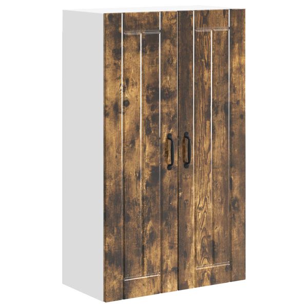 vidaXL Kuchynsk&aacute; skriňa Dymov&aacute; dub 60 x 31 x 100 cm Kompozitn&eacute; drevo