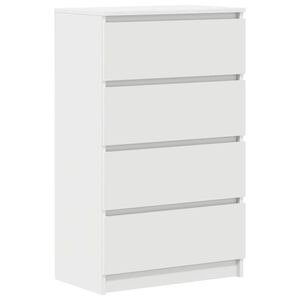 vidaXL Komoda, biela 60x35x98,5 cm, kompozitn&eacute; drevo