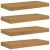 vidaXL Stenn&aacute; polica 4 ks B&eacute;žov&aacute; 50 x 23,5 x 3,8 cm Kompozitn&eacute; drevo