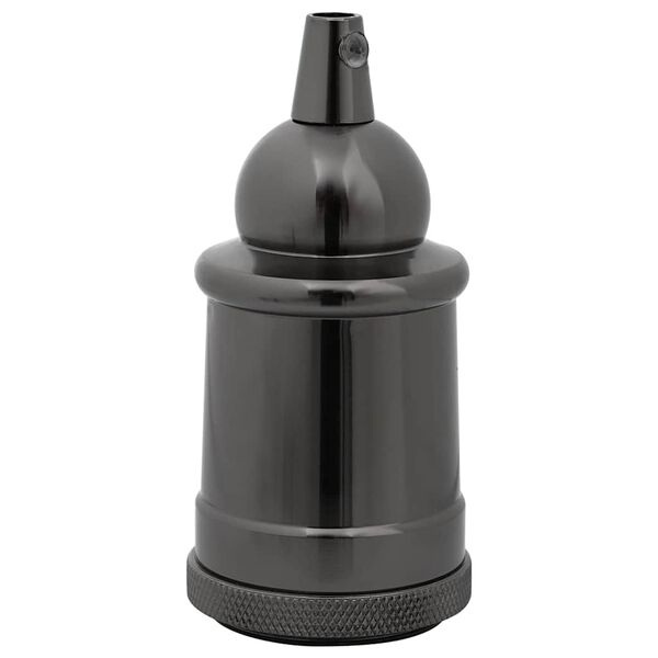 VidaXL držiaky l&aacute;mp 2 ks leskl&aacute; čierna E27