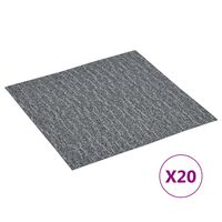 vidaXL Samolepiace podlahové dosky 20 ks PVC 1,86 m² sivé