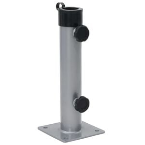 vidaXL Podstavec na slnečn&iacute;k pre tyč &Oslash;38/48 mm strieborn&yacute; oceľ