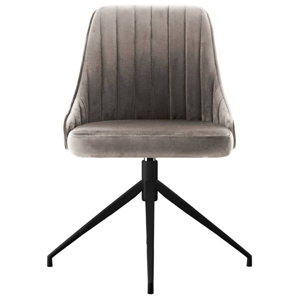 vidaXL Otočn&eacute; jed&aacute;lensk&eacute; stoličky 2 ks bledosiv&eacute; zamatov&eacute;