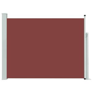 vidaXL Zaťahovacia bočn&aacute; mark&iacute;za na terasu 140x500 cm, hned&aacute;