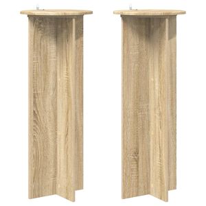 vidaXL Stojan na rastliny 2 ks Dub sonoma &Oslash;40 x 100 cm