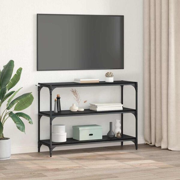 vidaXL Knižnica Čierny dub 100 x 33 x 70,5 cm