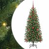 vidaXL Umel&yacute; vianočn&yacute; stromček Zelen&aacute; 120 cm PE a PVC