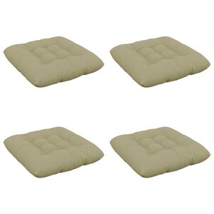 vidaXL Vank&uacute;&scaron;e na sedenie VIANEN 4 ks 100% polyester Svetlo zelen&aacute;