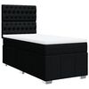 vidaXL Posteľn&yacute; r&aacute;m boxspring s matracom čierny 90x200 cm l&aacute;tka