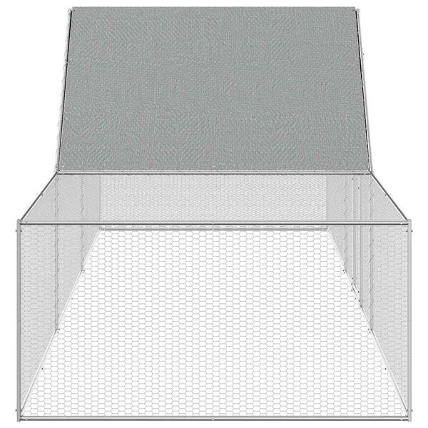 vidaXL Kur&iacute;n 6x2x2 m, pozinkovan&aacute; oceľ