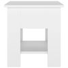 vidaXL Konferenčný stolík biely 40x40x42 cm kompozitné drevo