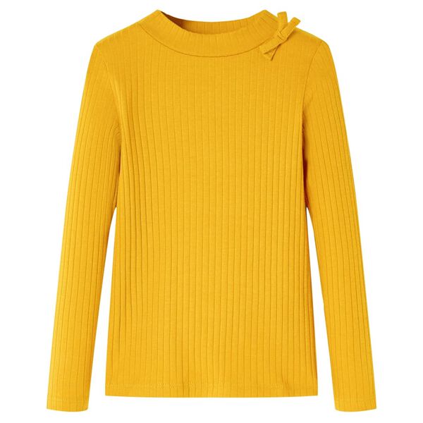 Detsk&eacute; tričko s dlh&yacute;mi ruk&aacute;vmi okrov&eacute; 128