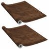 vidaXL Samolepiace f&oacute;lie na dvere 2 ks tmav&yacute; dub 210x90 cm PVC