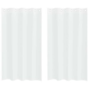 vidaXL Voile z&aacute;clona 2 ks Biela 175 x 140 cm Polyester