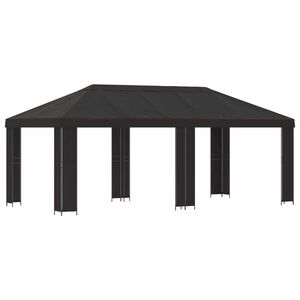 vidaXL Z&aacute;hradn&yacute; alt&aacute;nok 6 x 3 m Antracitov&aacute; Polyester a oceľ 190