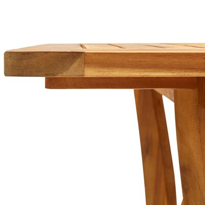 vidaXL Záhradný stôl 120x120x75 cm masívne akáciové drevo