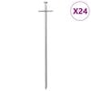 vidaXL Stanov&eacute; kol&iacute;ky 24 ks 23 cm &Oslash;6 mm pozinkovan&aacute; oceľ