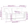 vidaXL 2-miestna pohovka s vank&uacute;&scaron;mi v&iacute;novočerven&aacute; 120 cm zamat