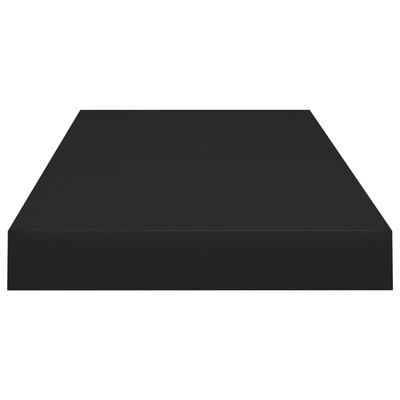 vidaXL Plávajúca nástenná polica, čierna 60x23,5x3,8 cm, MDF