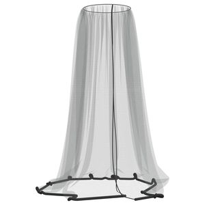 vidaXL Moskyti&eacute;ra na d&aacute;ždnik 220 sieťovina čierna &Phi;300x230 cm