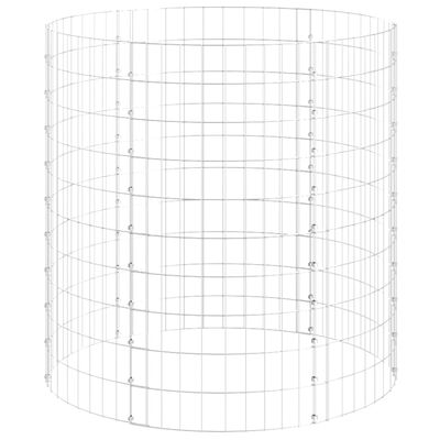 vidaXL Kruhový gabiónový stĺp pozinkovaná oceľ Ø100x100 cm