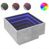 vidaXL Konferenčn&yacute; stol&iacute;k s LED bet&oacute;nov&yacute; 50x50x30 cm kompozitn&eacute; drevo