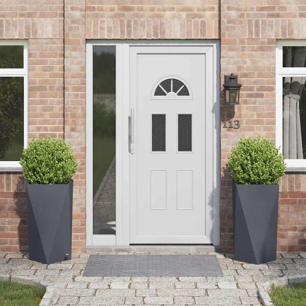 vidaXL Hrant&iacute;k 2 pcs Antracit 40 x 40 x 75 cm Oceľ