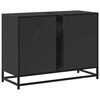 vidaXL K&uacute;peľňov&aacute; um&yacute;vadlov&aacute; skrinka čierna 80x33x60 cm kompozit. drevo